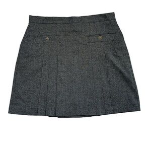 LOFT Pleated Skirt with Front Pockets
